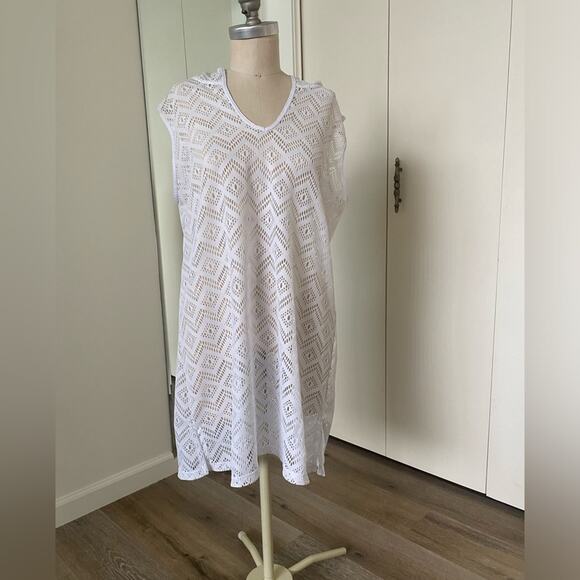 Cherie White Women’s Sleeveless  Bikini Cover Up XL - Picture 1 of 6